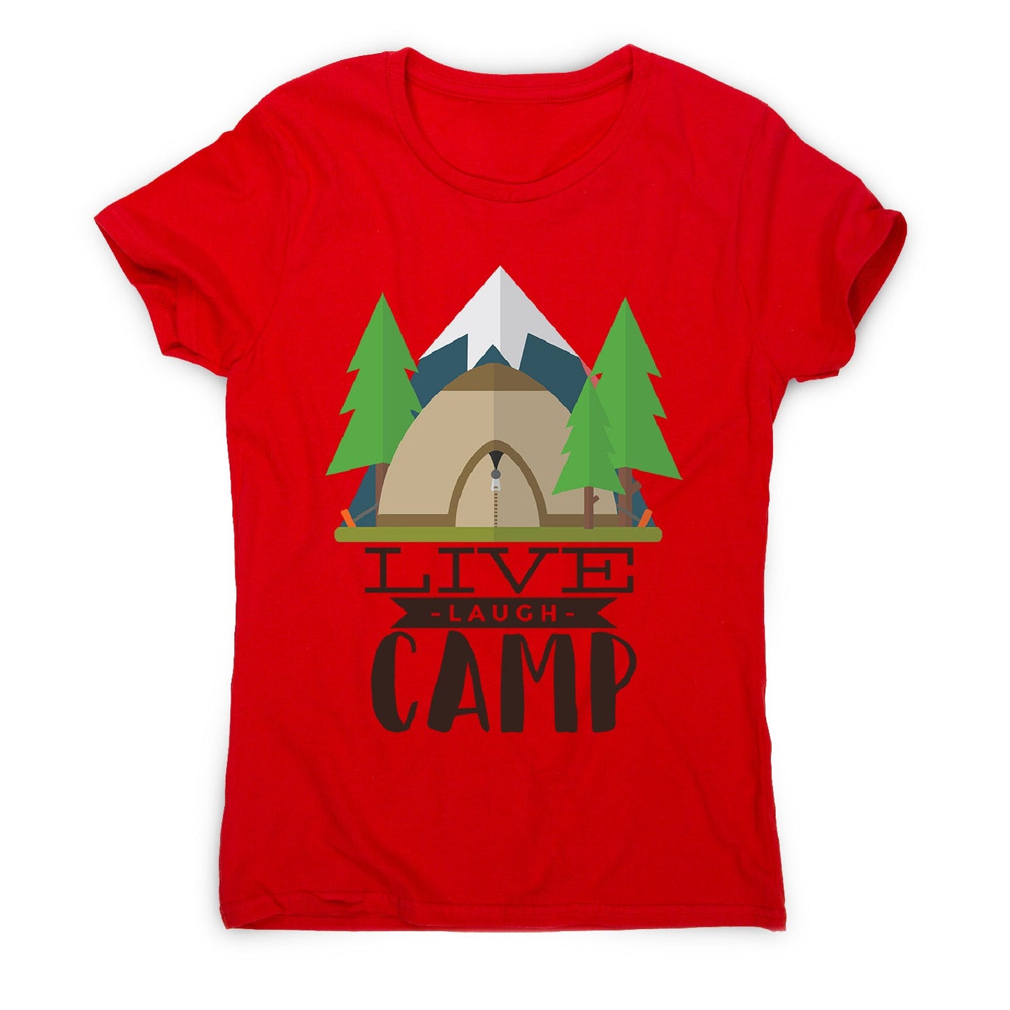 Live laugh camp - women's funny premium t-shirt