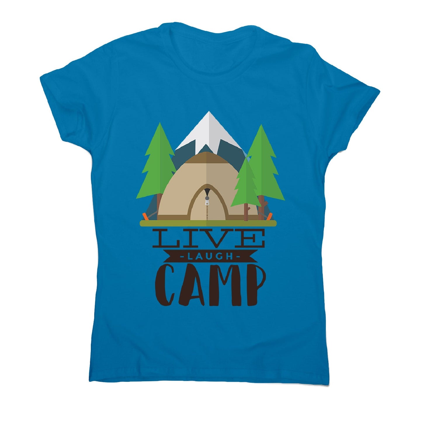 Live laugh camp - women's funny premium t-shirt