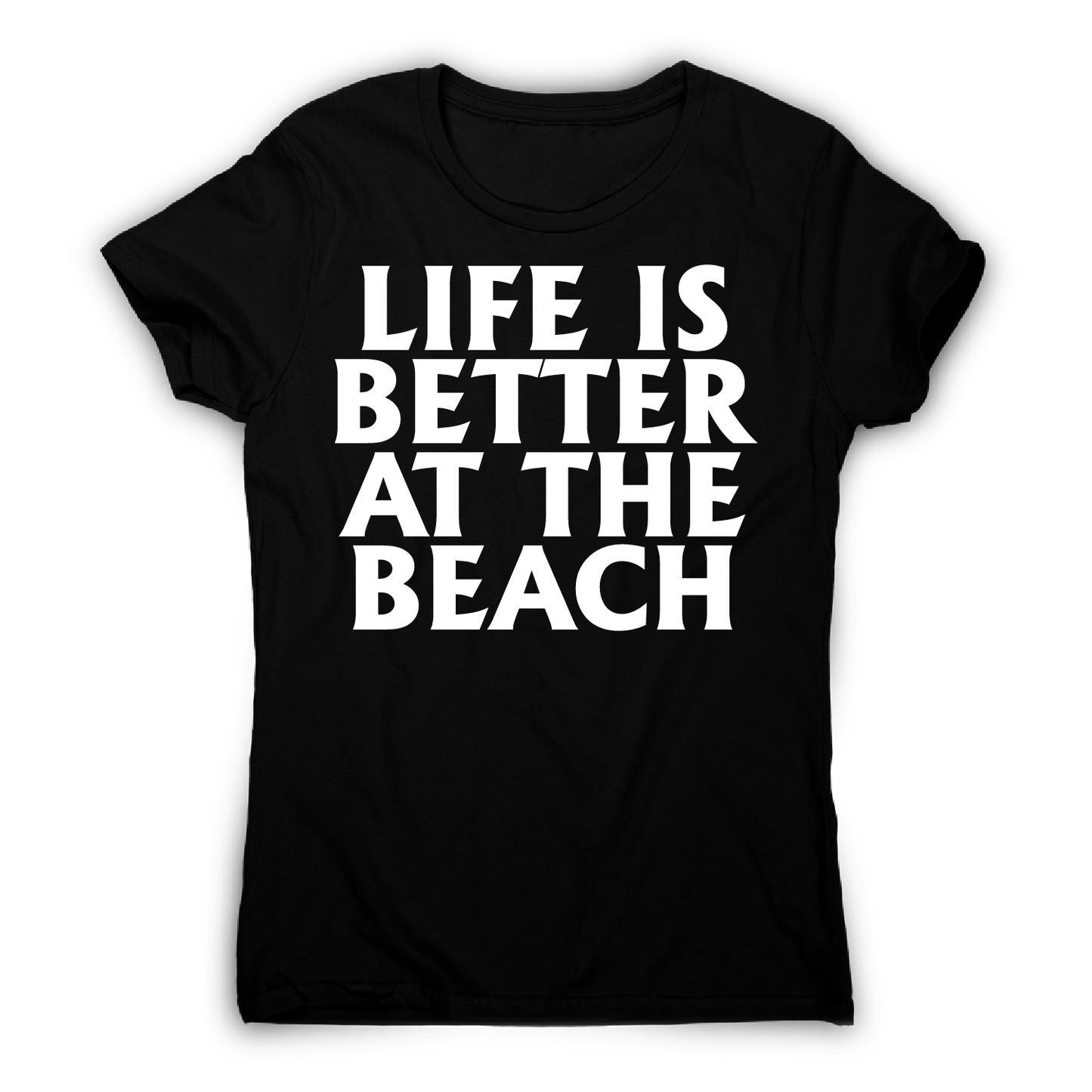 Life is better at the awesome funny travel holiday t-shirt women's