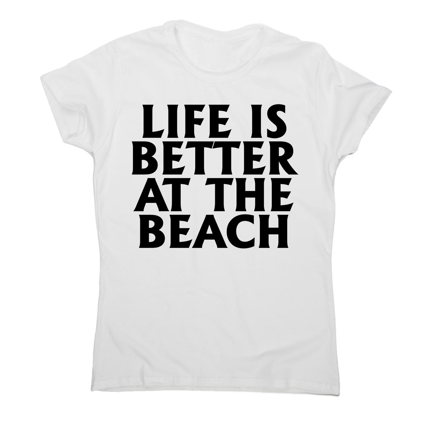 Life is better at the awesome funny travel holiday t-shirt women's