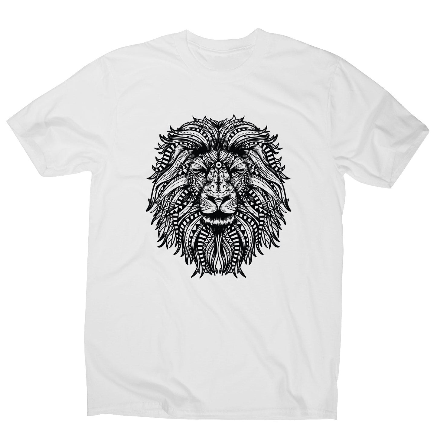 Mandala lion - men's funny illustrations t-shirt