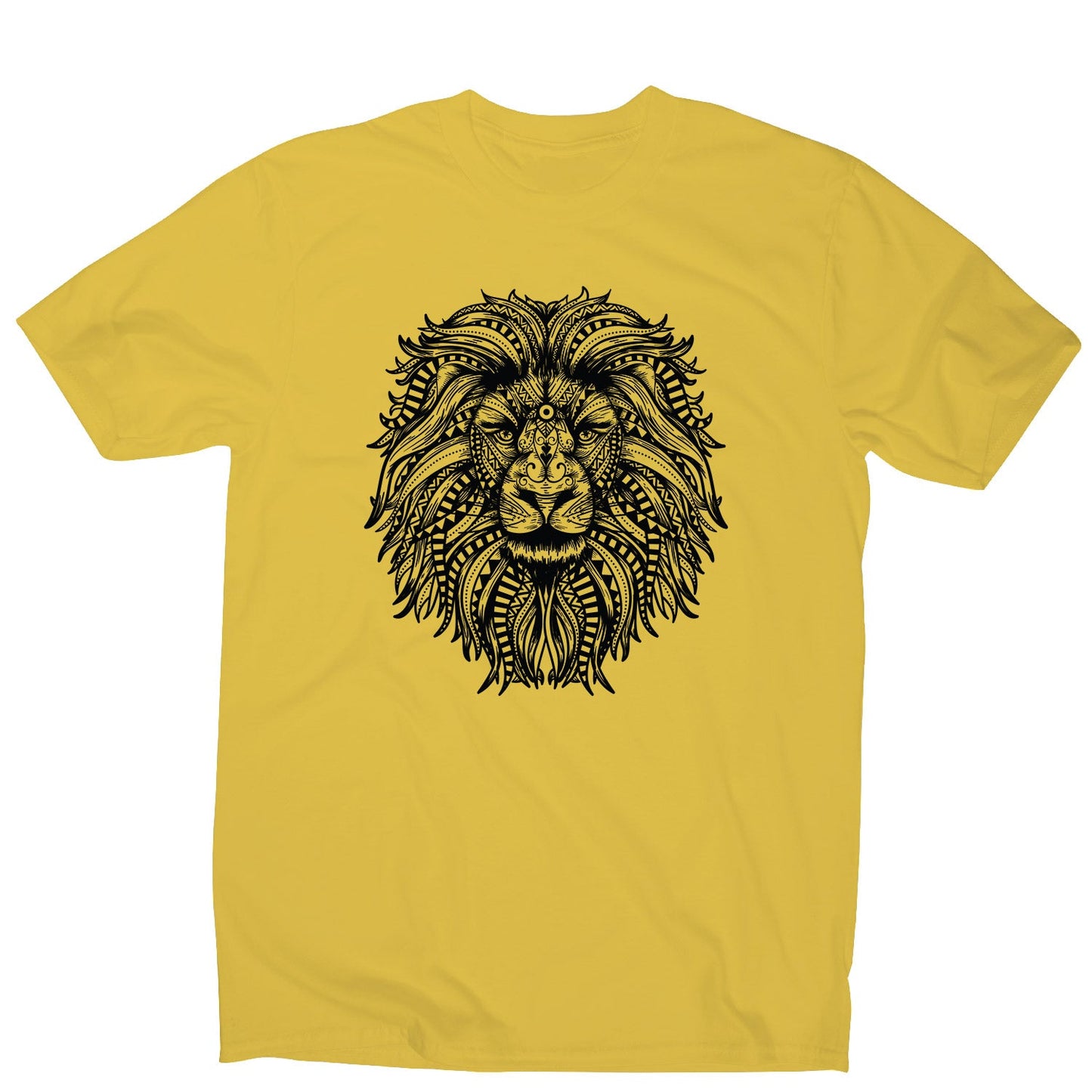 Mandala lion - men's funny illustrations t-shirt