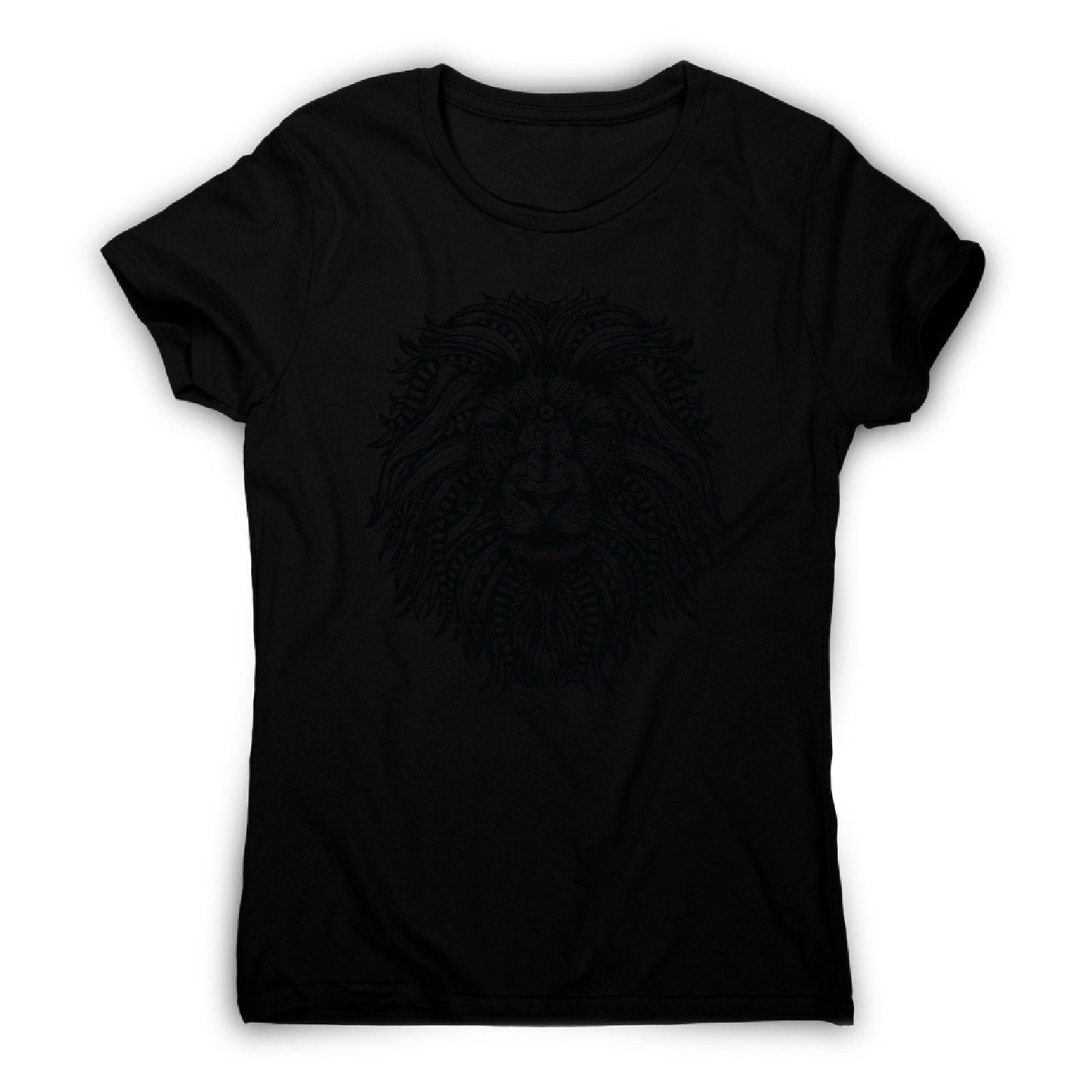 Mandala lion - women's funny illustrations t-shirt