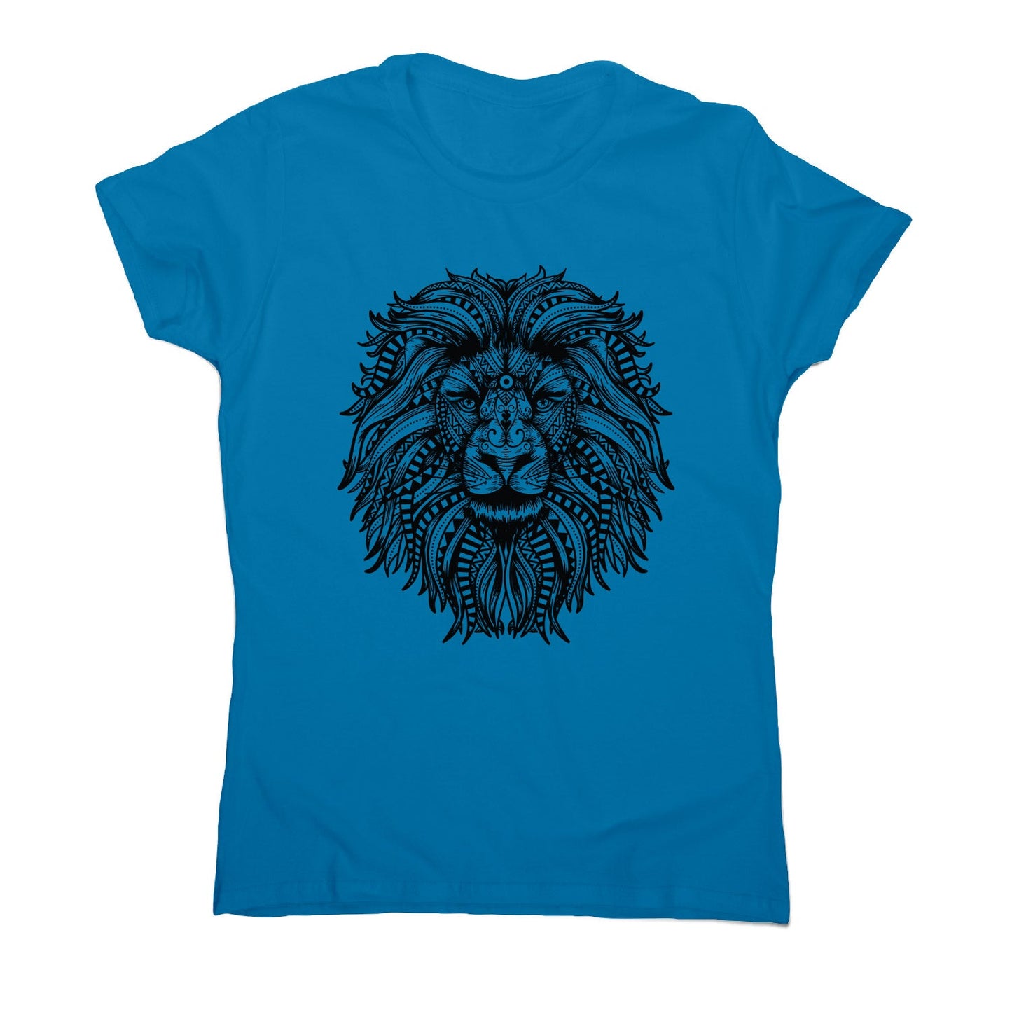 Mandala lion - women's funny illustrations t-shirt
