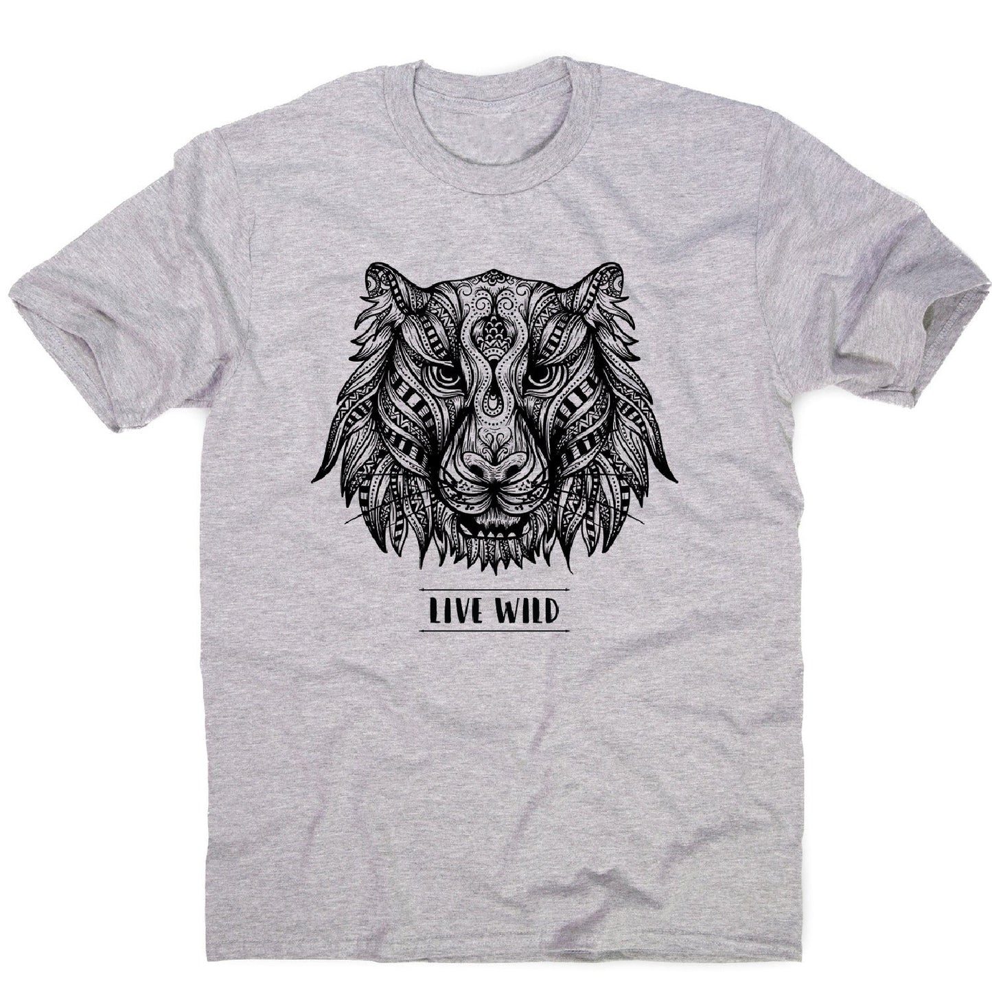 Mandala tiger - men's funny illustrations t-shirt