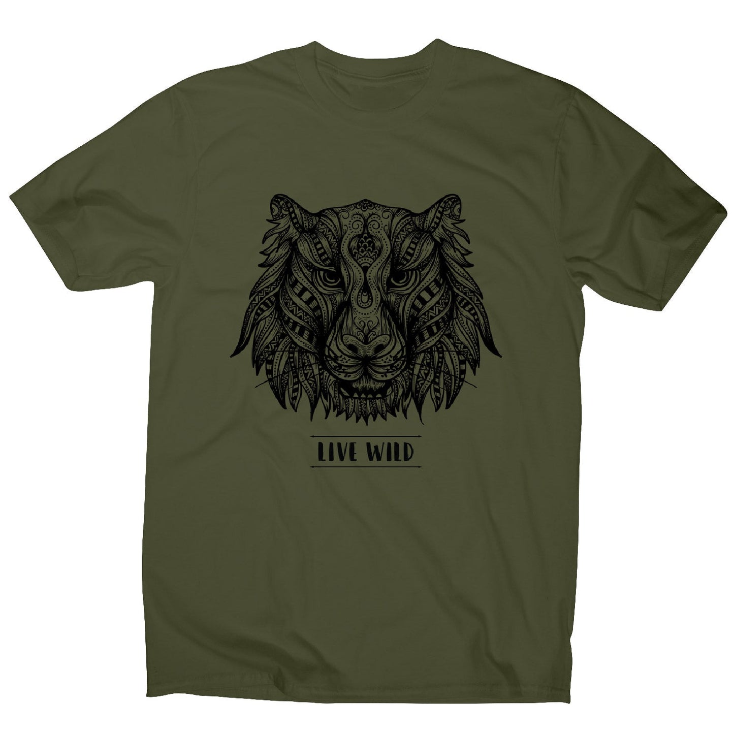 Mandala tiger - men's funny illustrations t-shirt