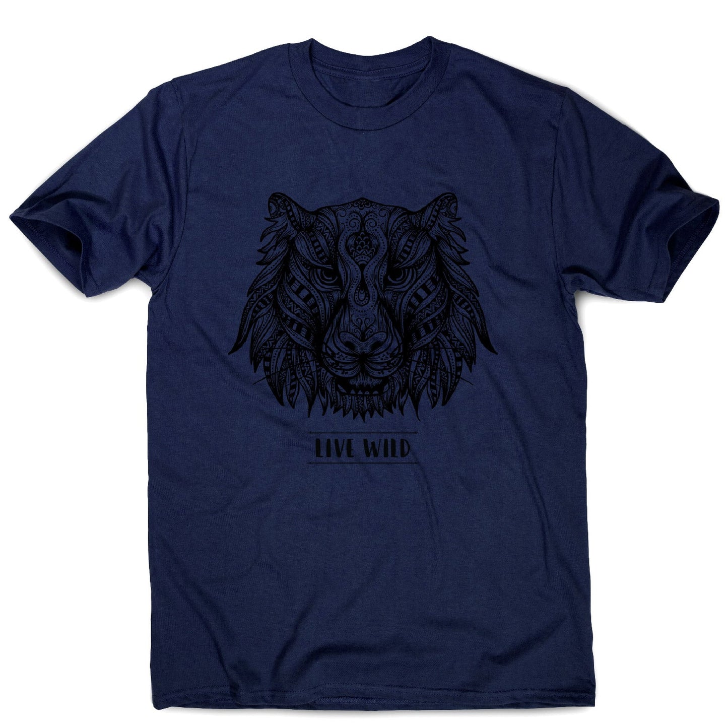 Mandala tiger - men's funny illustrations t-shirt