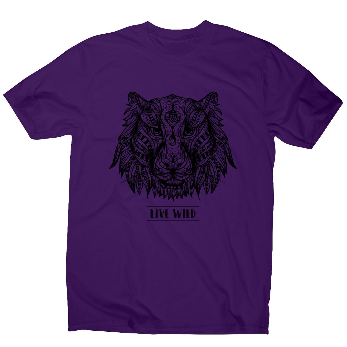 Mandala tiger - men's funny illustrations t-shirt