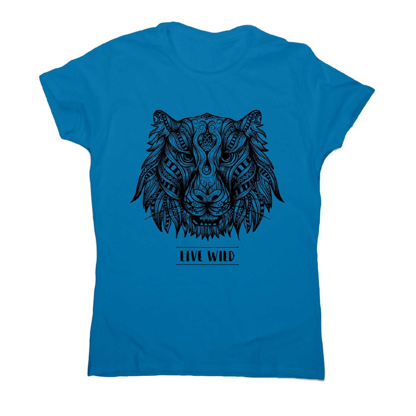 Mandala tiger - women's funny illustrations t-shirt