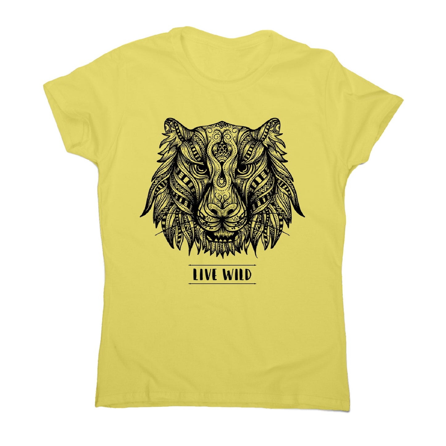 Mandala tiger - women's funny illustrations t-shirt
