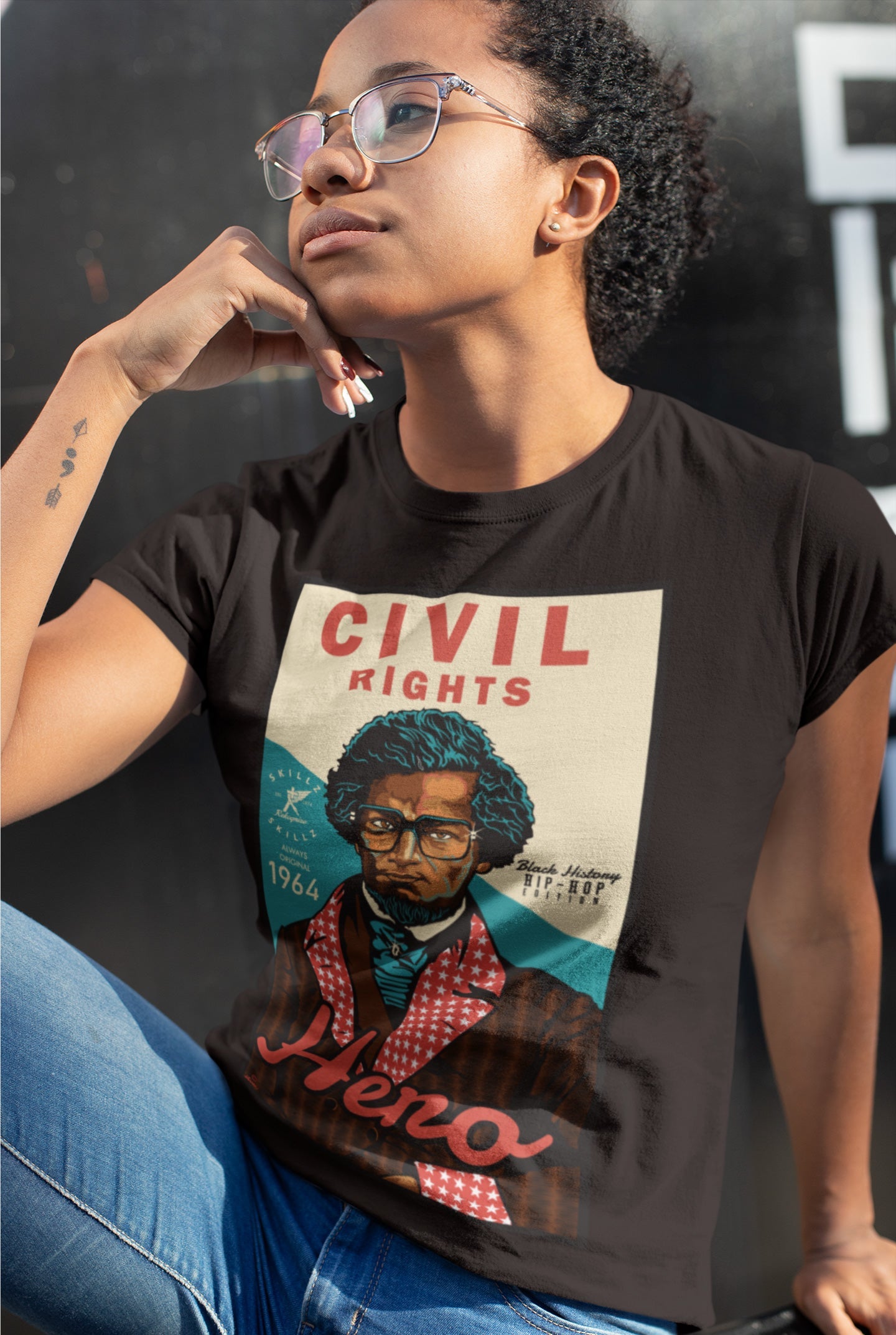 " Douglas Civil Rights Hero" Uni-Sex Tee