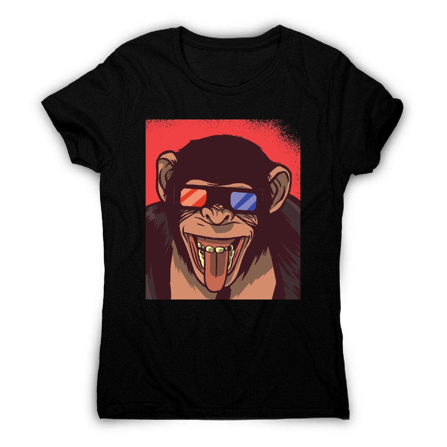 Monkey 3d glasses - women's funny premium t-shirt