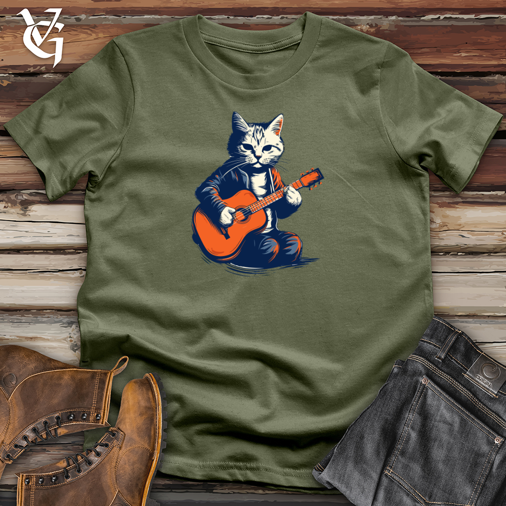 Vintage Guitar Cat Softstyle Tee