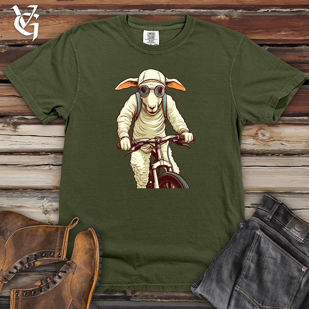 Sheep Pedal Power Cycle Tour Heavy Cotton Comfort Colors Tee