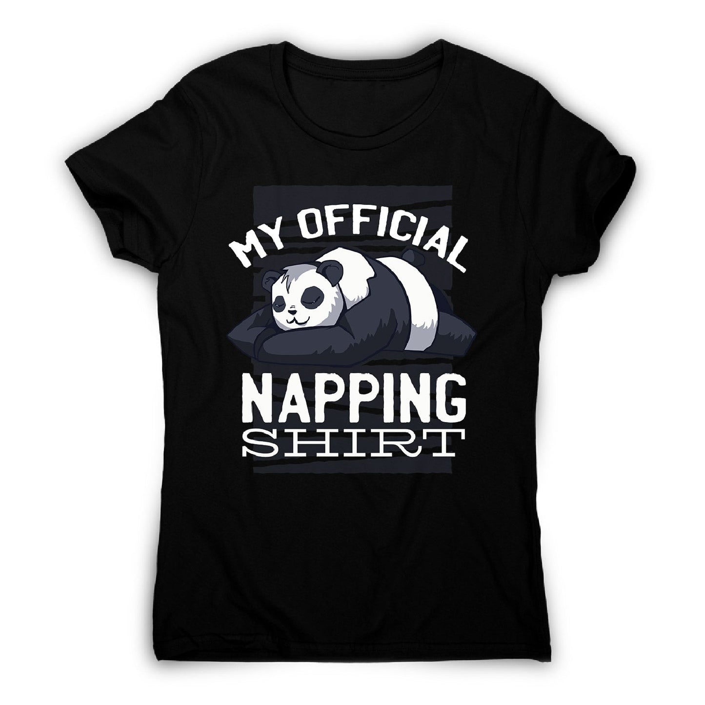Napping panda - women's funny premium t-shirt
