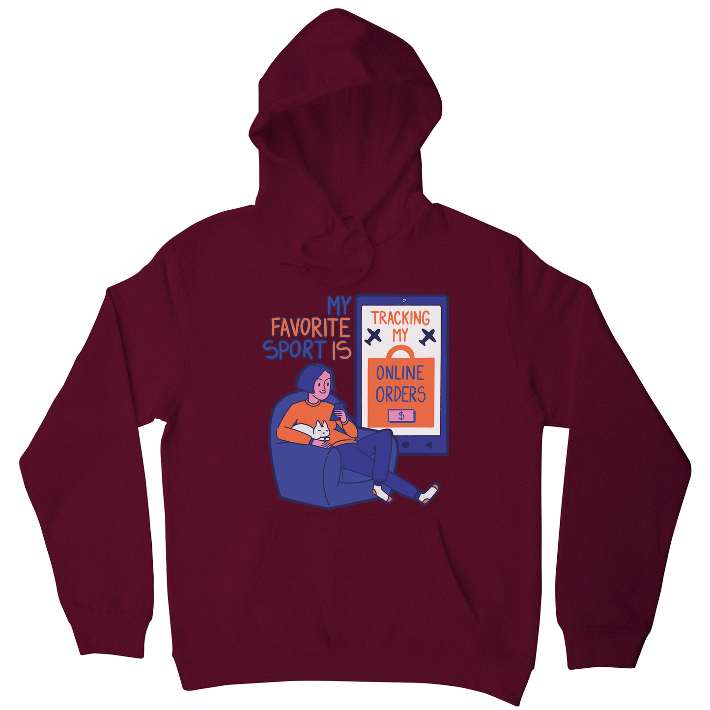 Online shopping funny quote hoodie