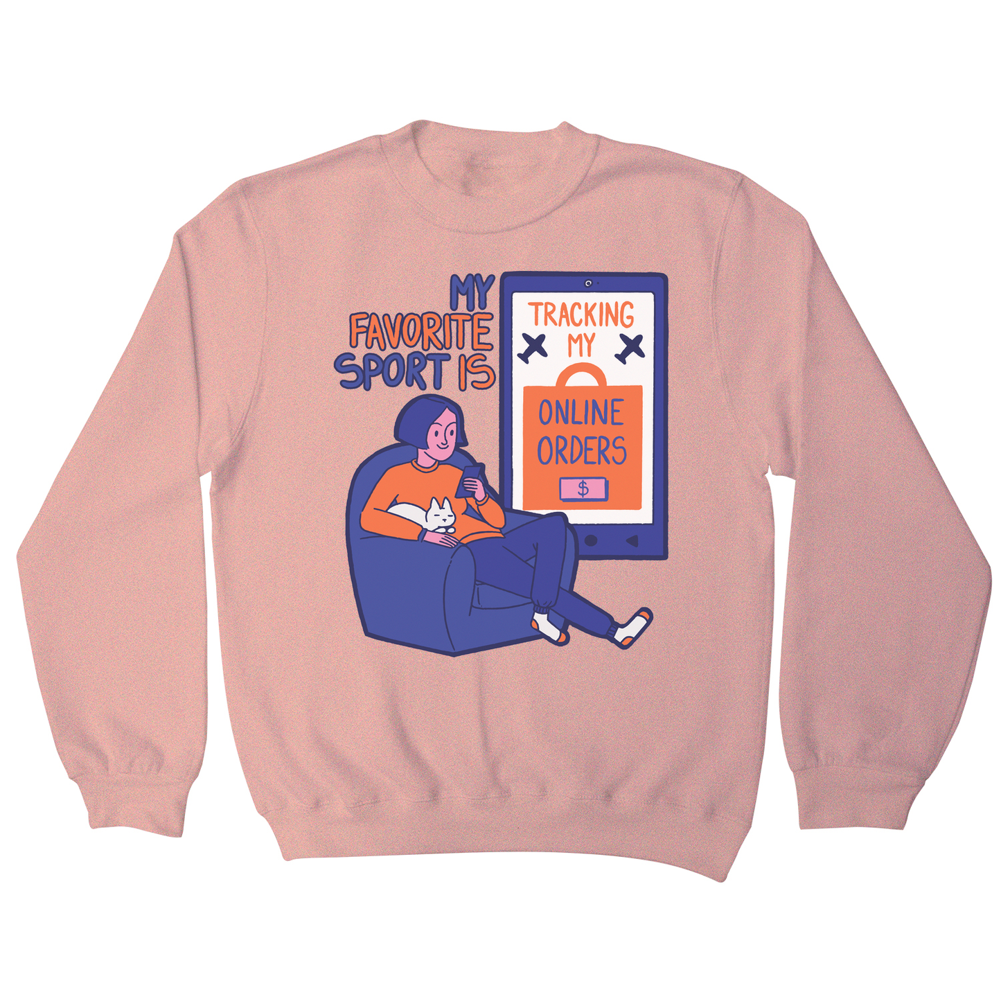 Online shopping funny quote sweatshirt