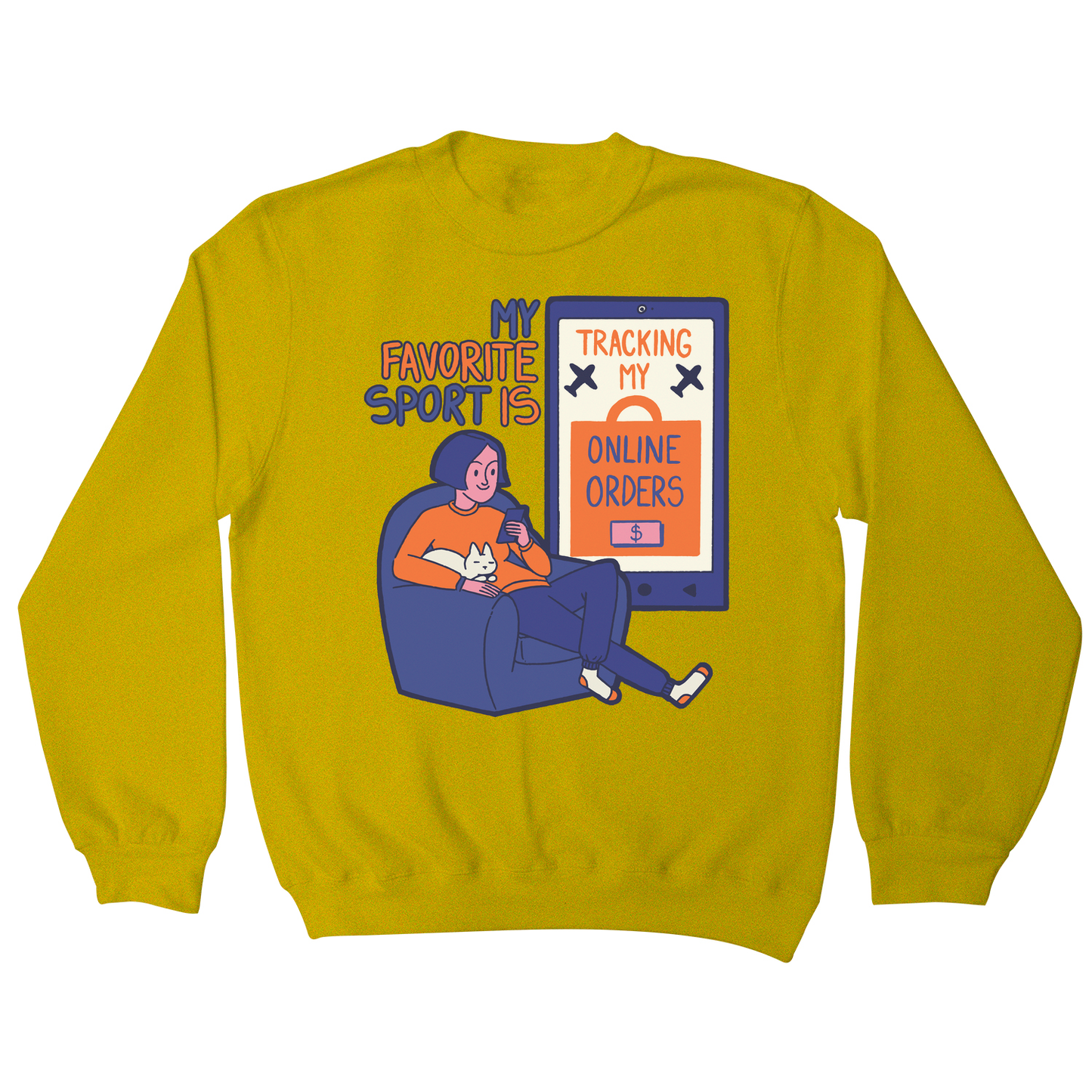 Online shopping funny quote sweatshirt