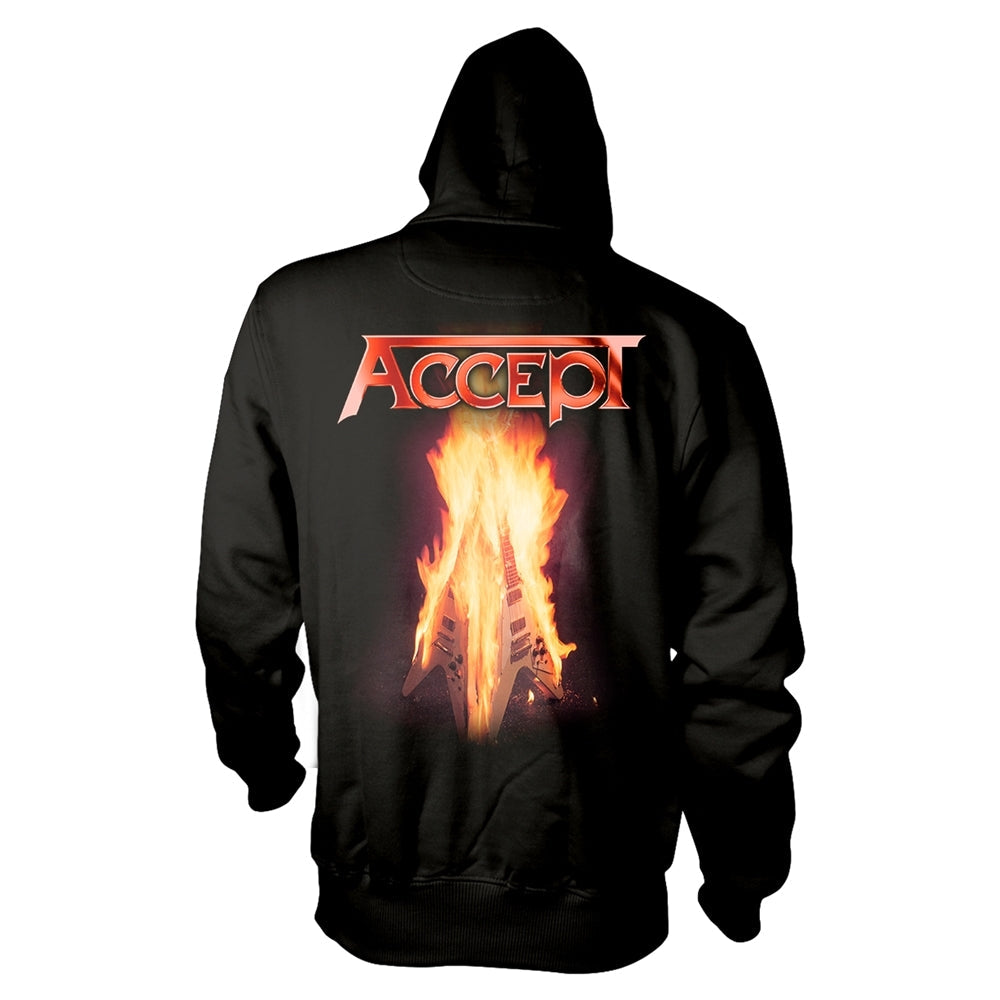 Accept Unisex Hoodie: Flying V (back print)