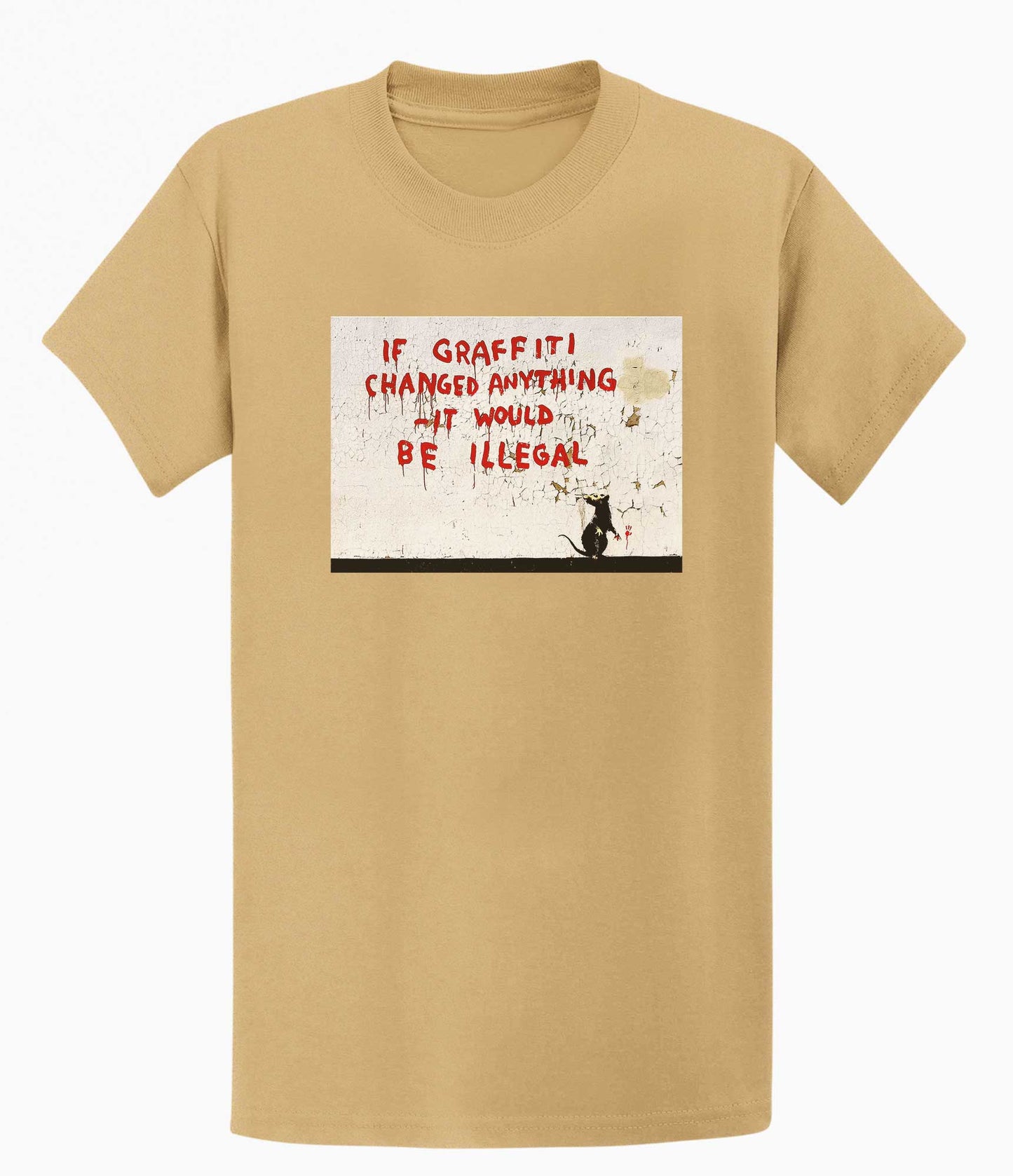 Banksy Unisex T-shirt - If Graffiti Changed Anything