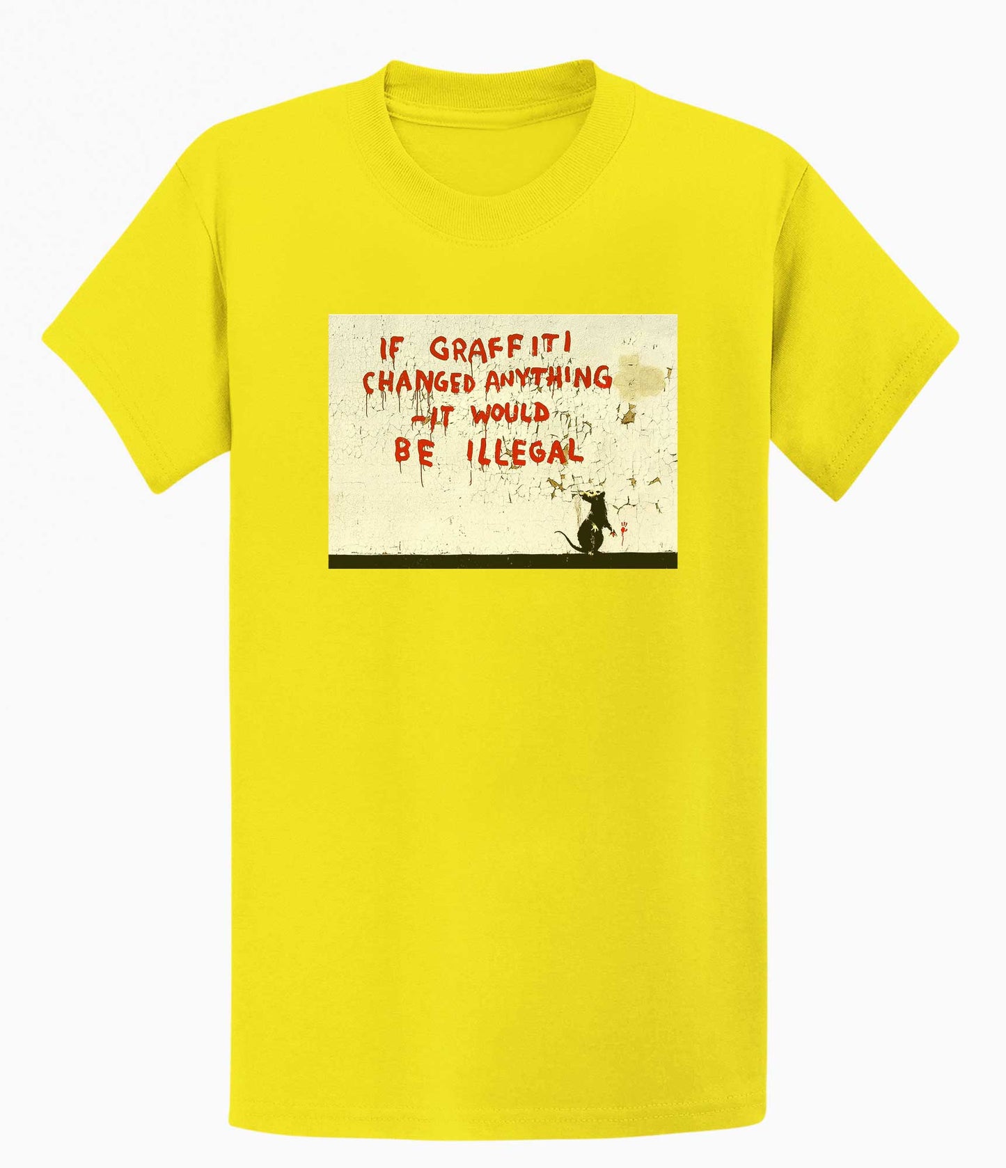 Banksy Unisex T-shirt - If Graffiti Changed Anything