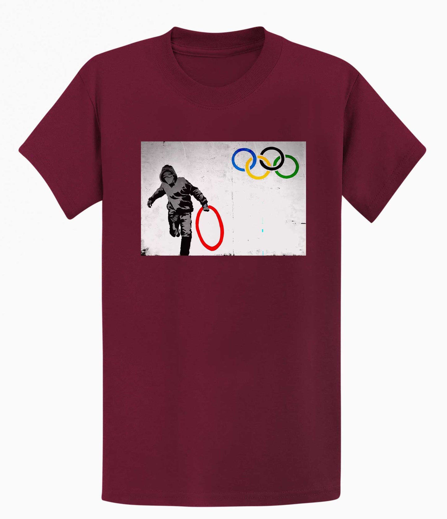 Banksy Unisex T-shirt - Olympic Theft