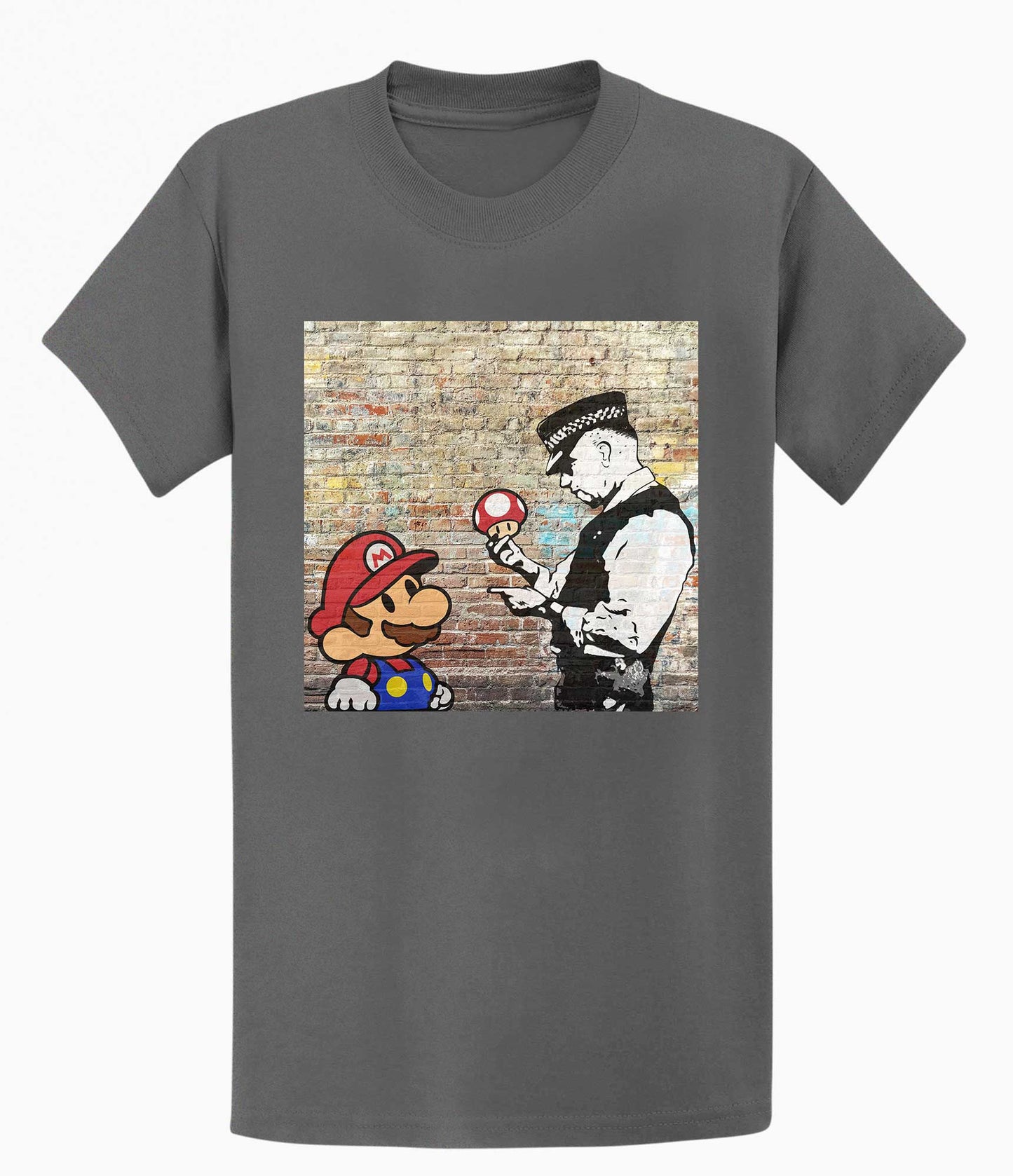 Banksy Unisex T-shirt - Super Mario