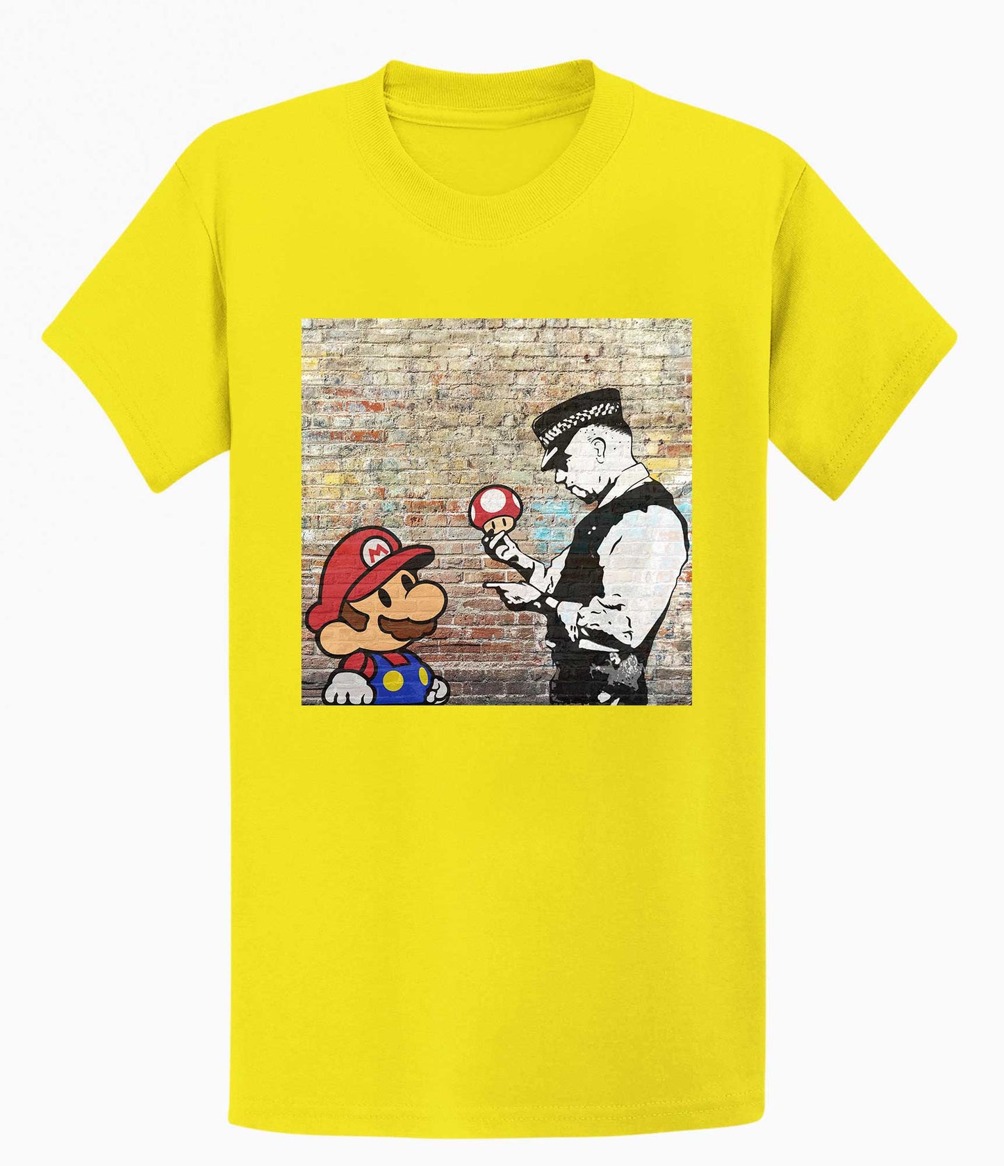 Banksy Unisex T-shirt - Super Mario