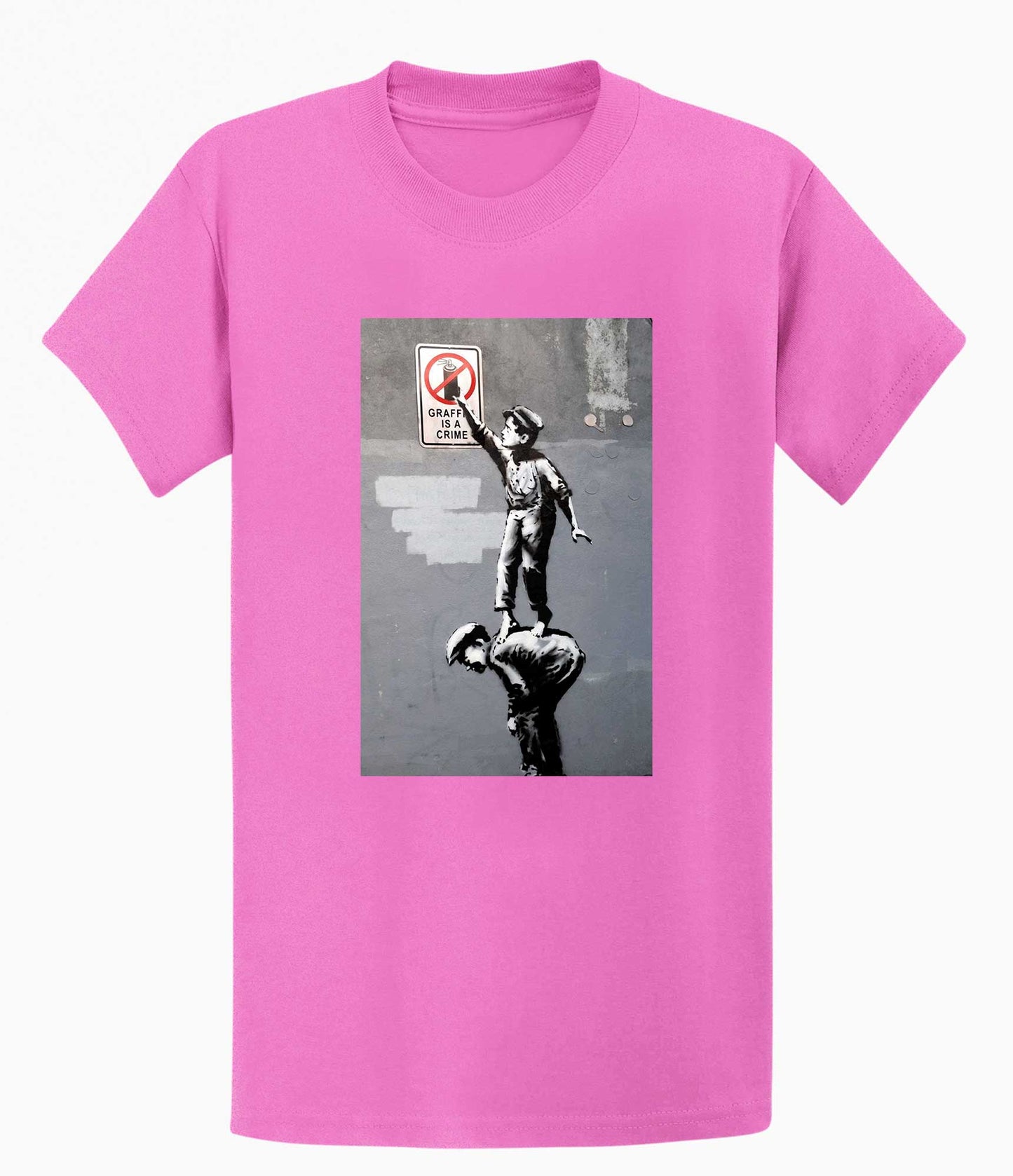 Banksy Unisex T-Shirt - Graffiti is a Crime