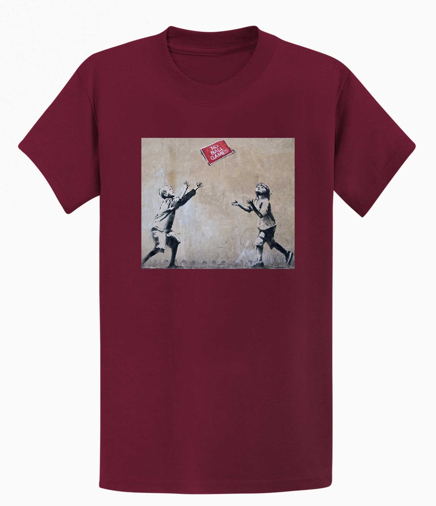 Banksy Unisex T-shirt - No Ball Games