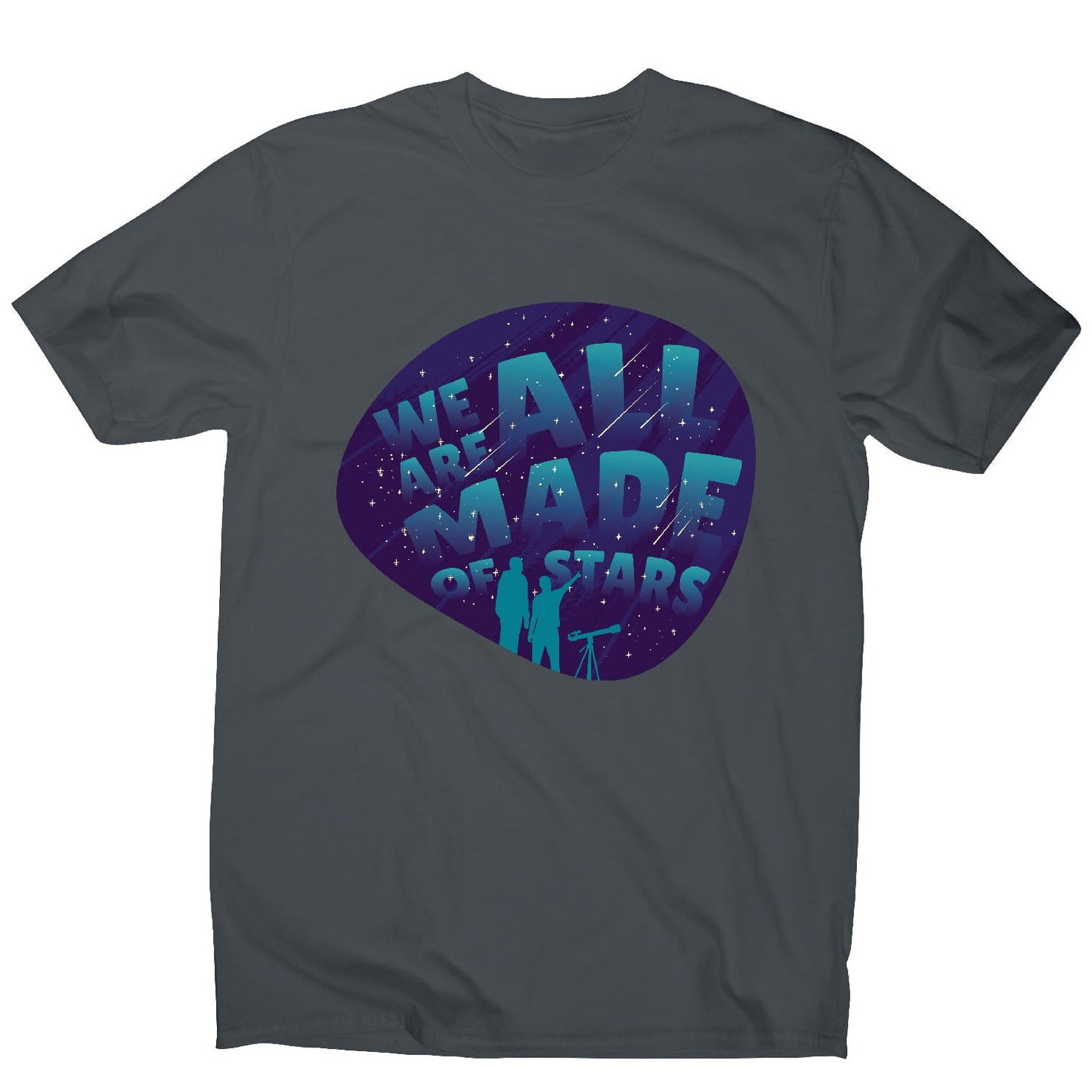 Stargazing lettering - men's funny premium t-shirt