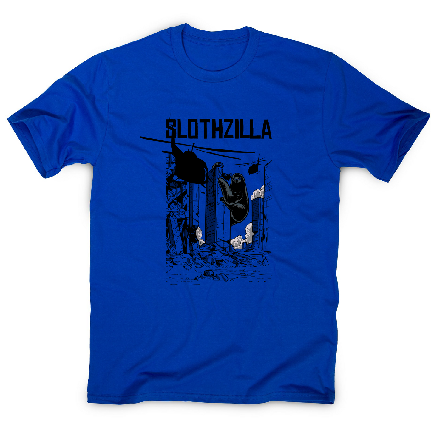 Slothzilla funny sloth t-shirt men's