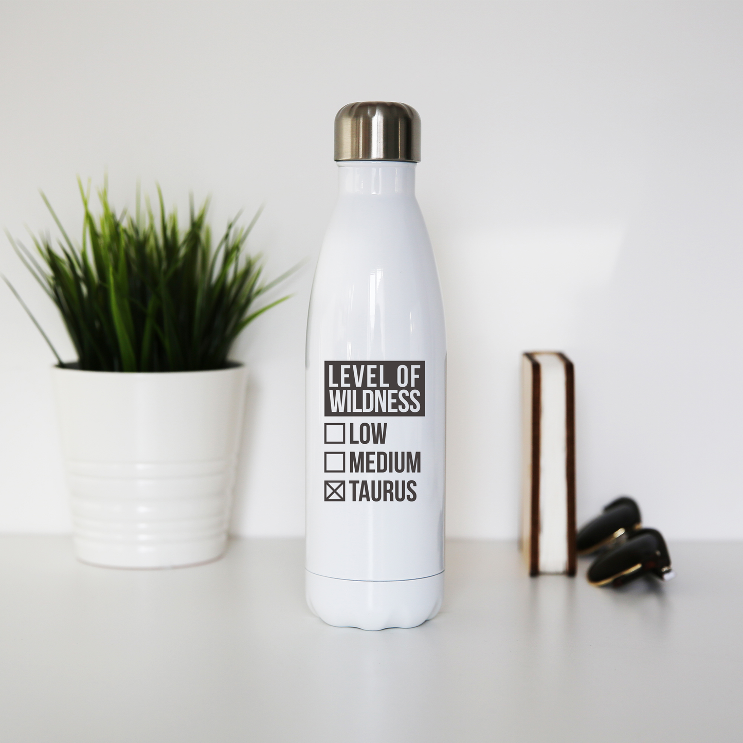 Taurus sign zodiac wild water bottle stainless steel reusable