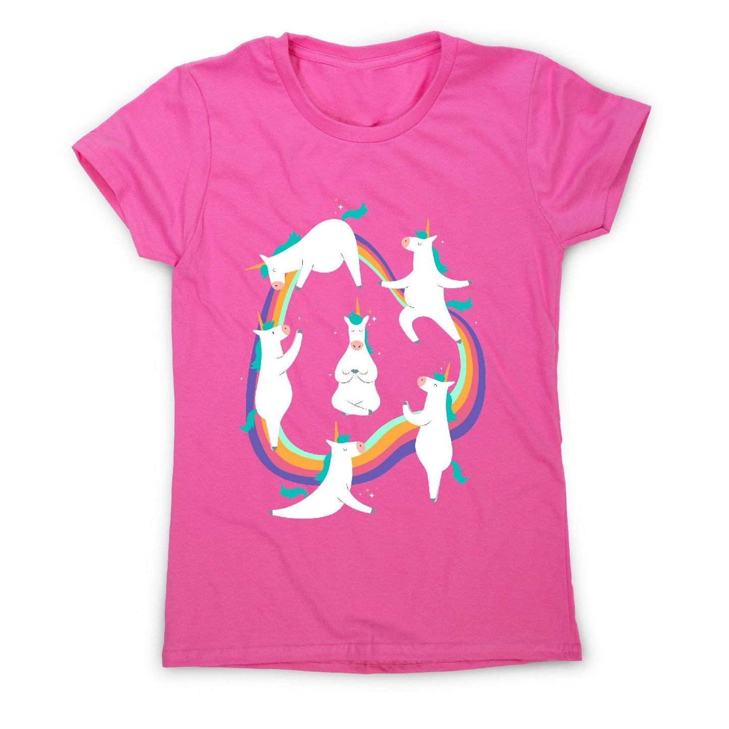 Unicorn yoga - funny women's t-shirt