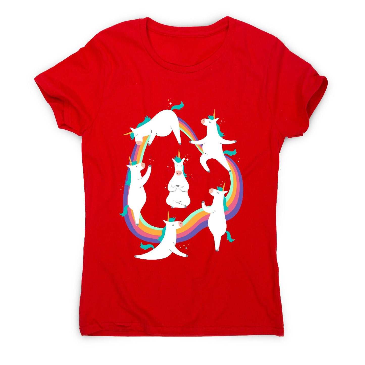 Unicorn yoga - funny women's t-shirt
