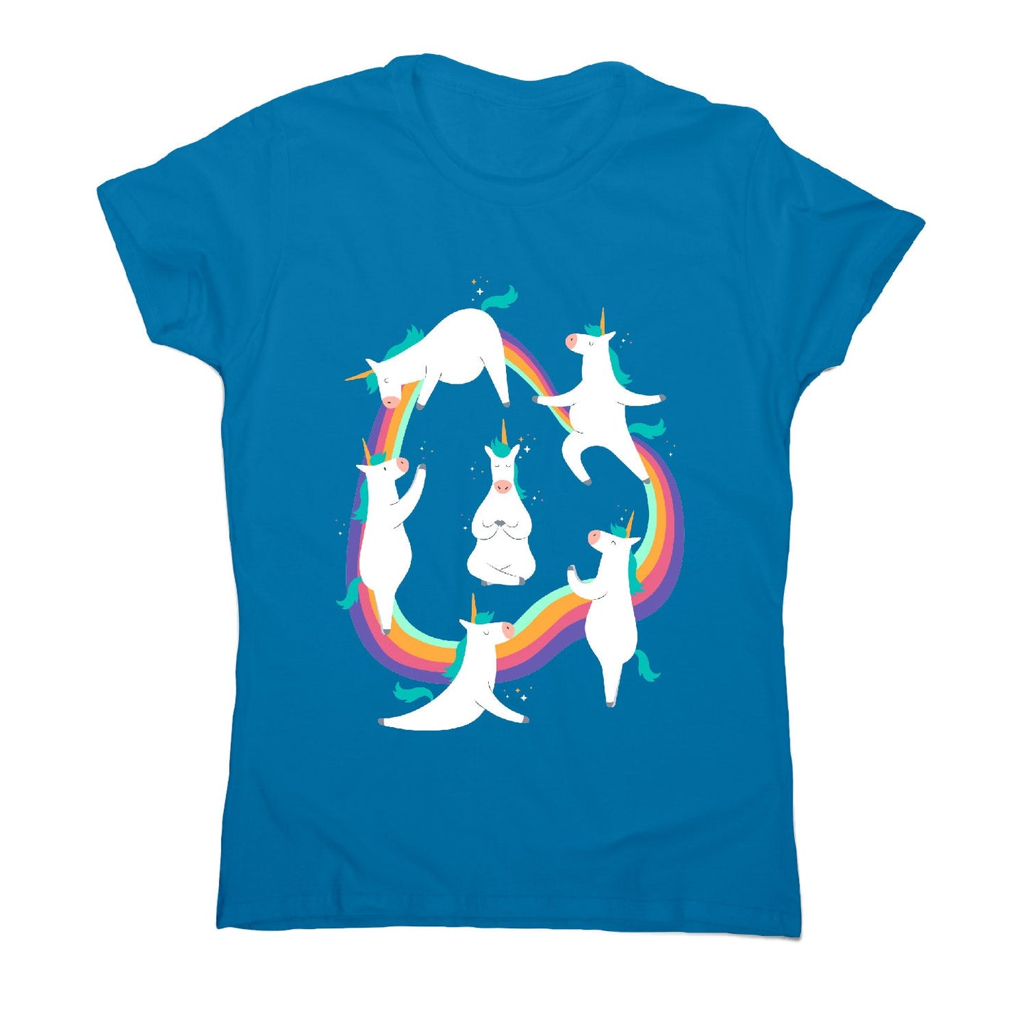 Unicorn yoga - funny women's t-shirt