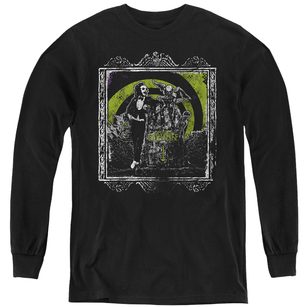 Beetlejuice Here Lies - Youth Long Sleeve T-Shirt
