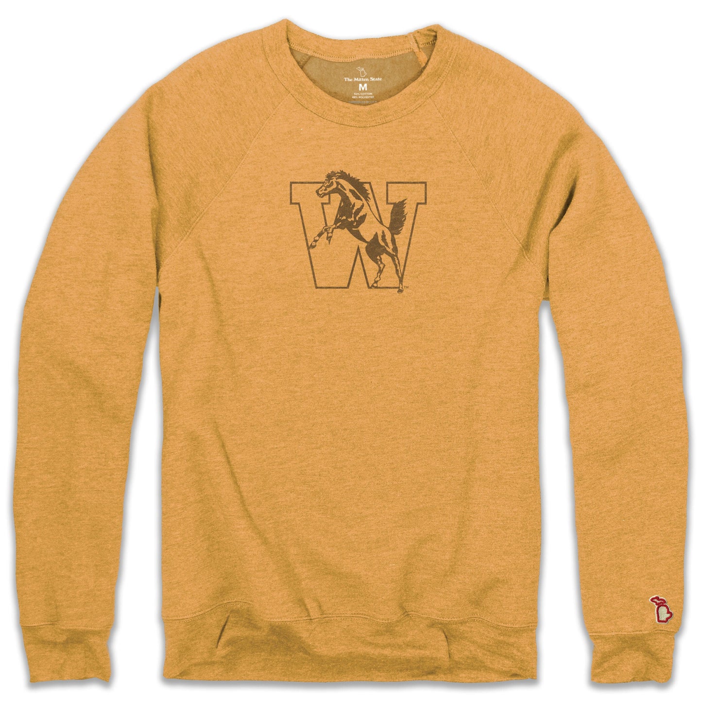 WMU - BLOCK W BRONCO FLEECE SWEATSHIRT (UNISEX)