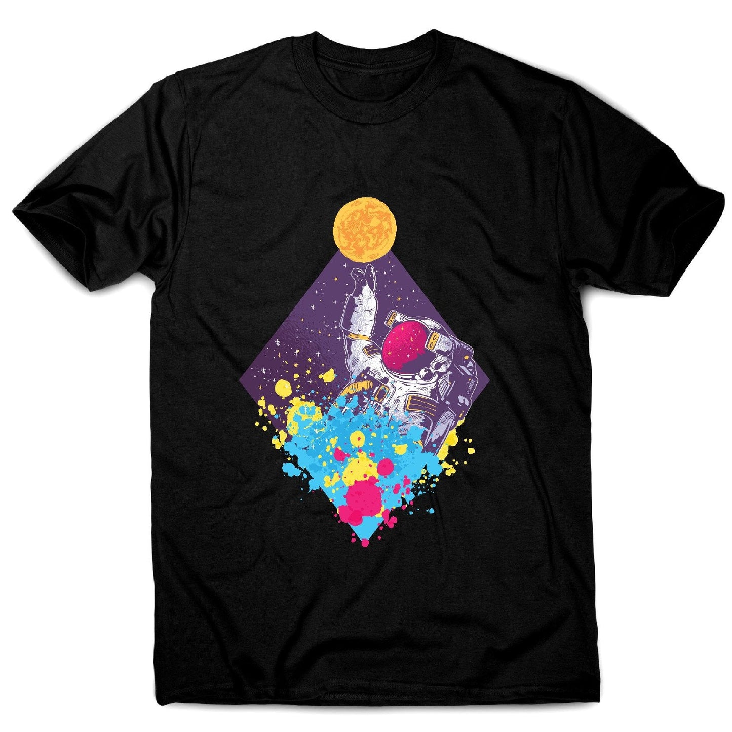 Abstract astronaut - men's funny illustrations t-shirt