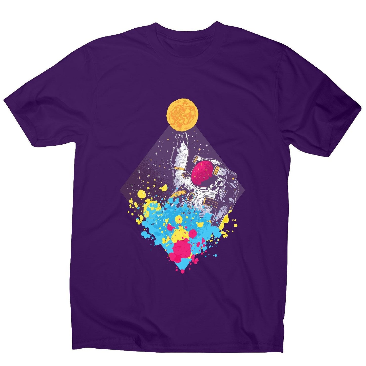 Abstract astronaut - men's funny illustrations t-shirt