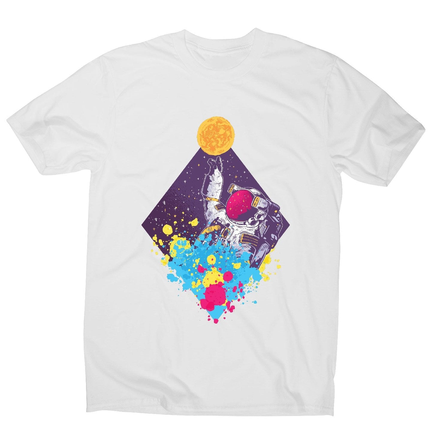 Abstract astronaut - men's funny illustrations t-shirt