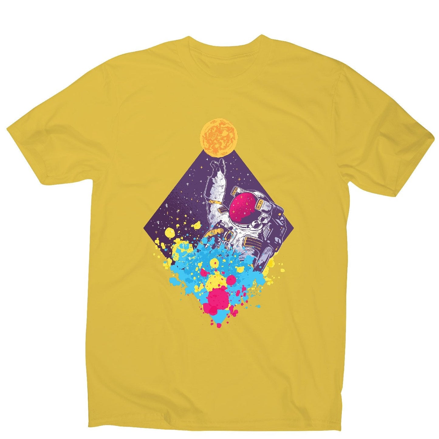 Abstract astronaut - men's funny illustrations t-shirt
