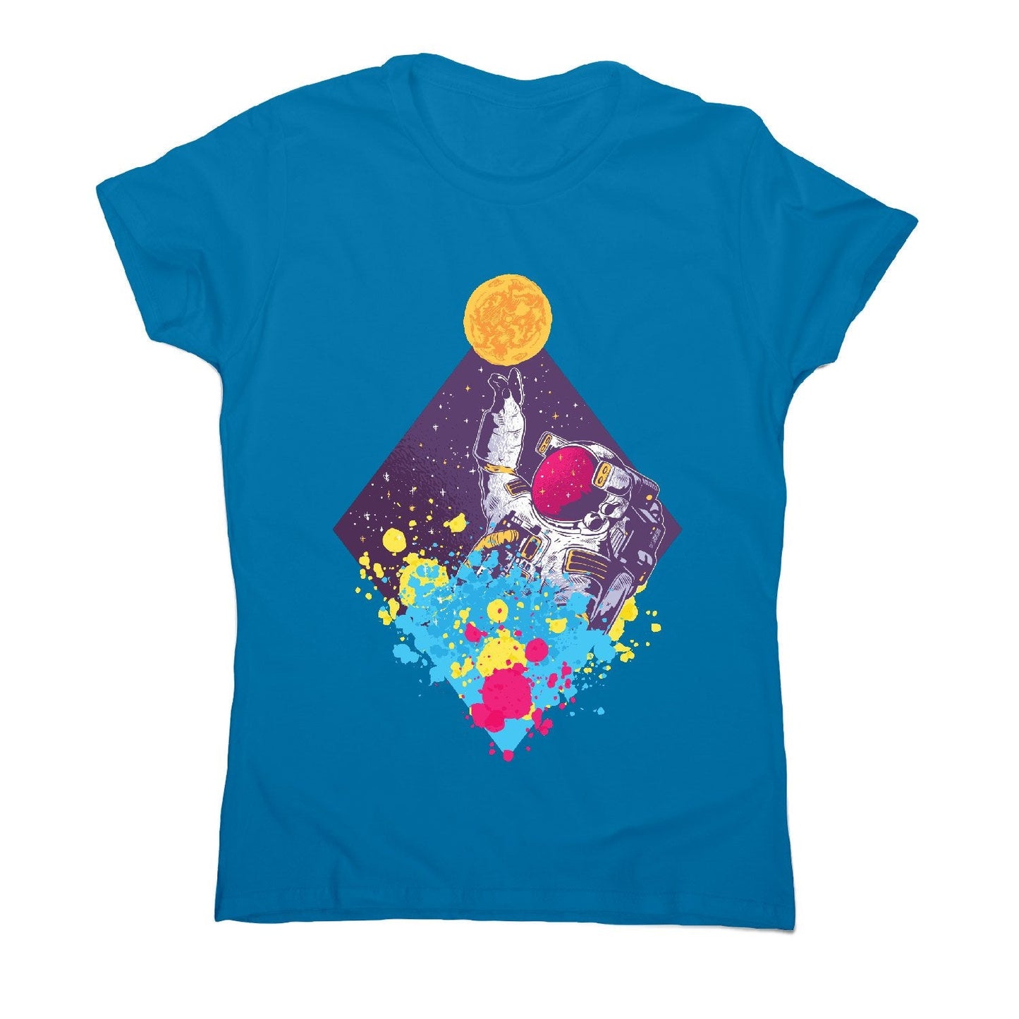 Abstract astronaut - women's funny illustrations t-shirt