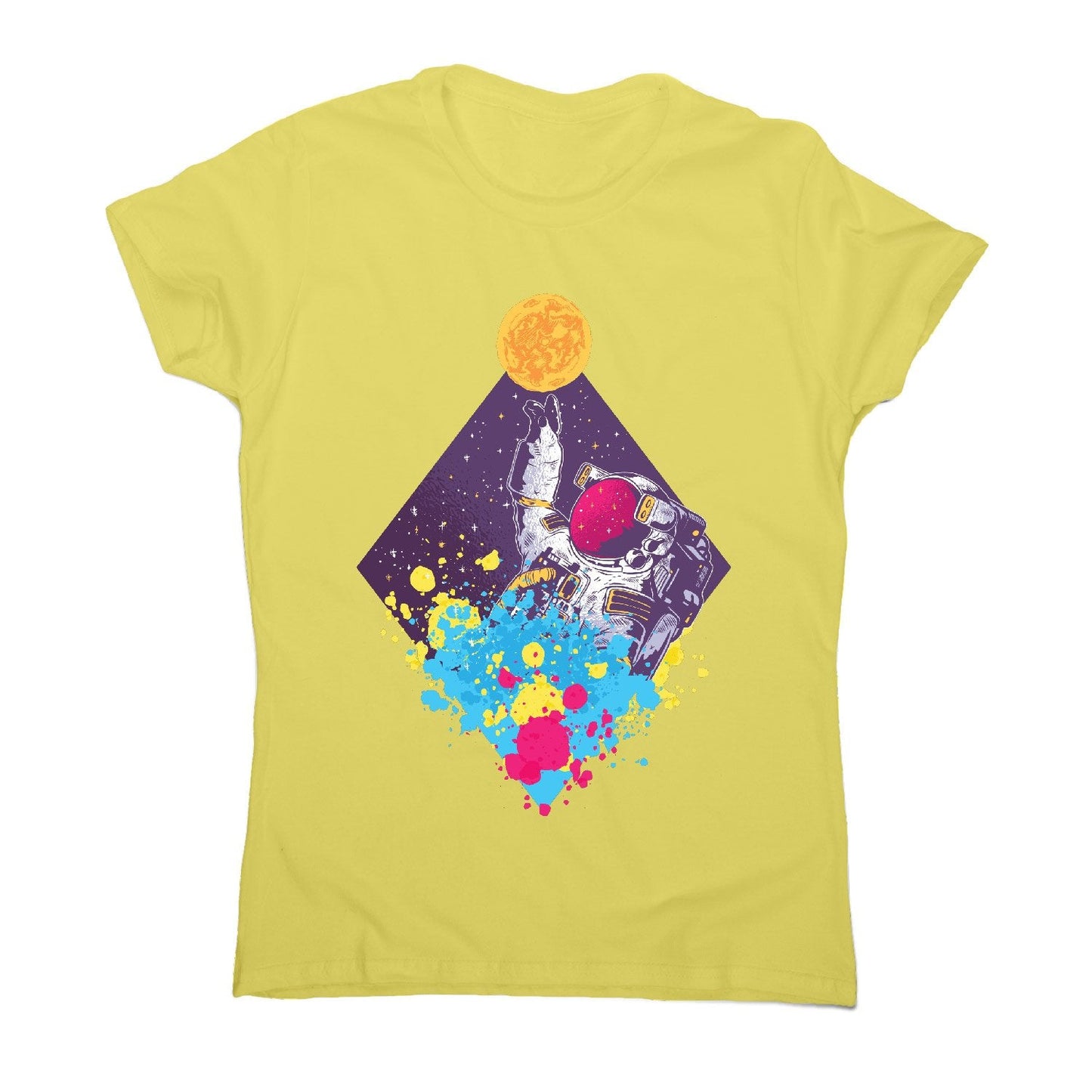Abstract astronaut - women's funny illustrations t-shirt