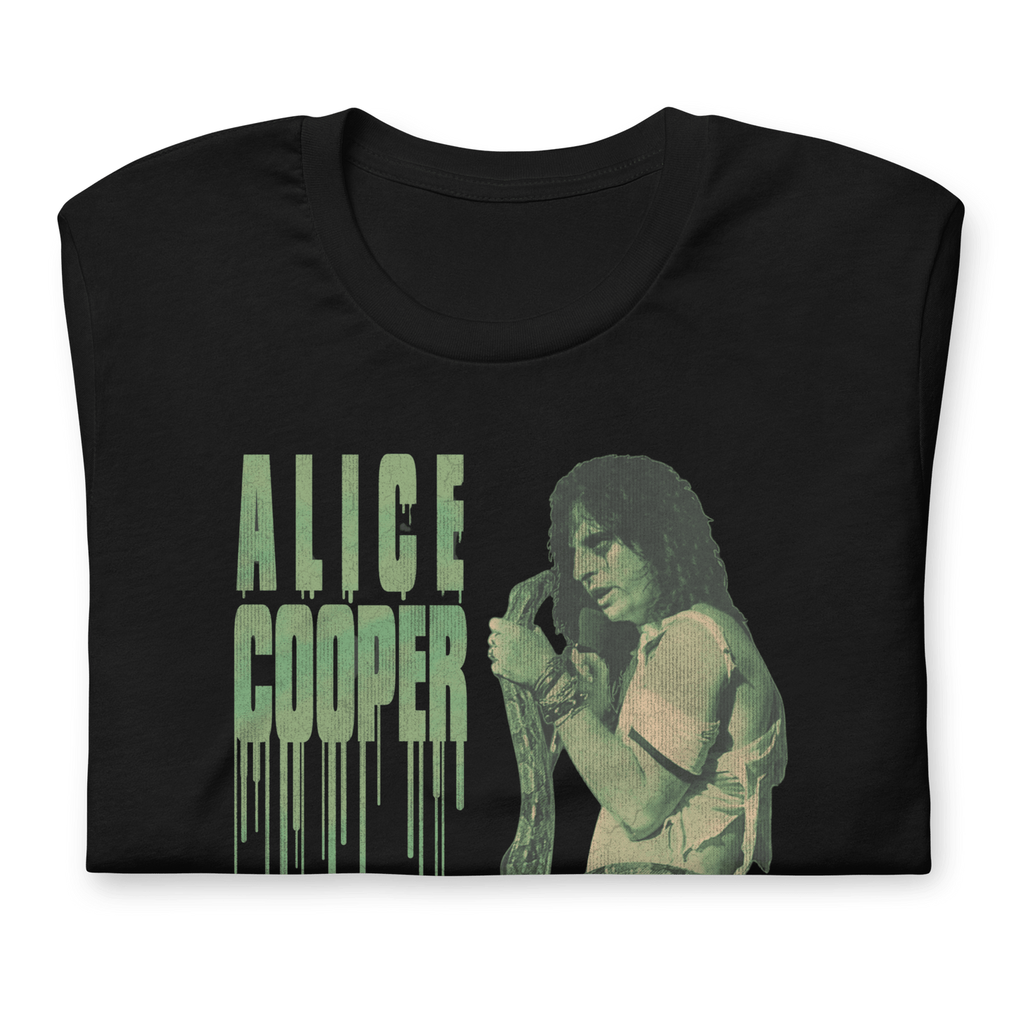 Alice Cooper - Vintage 1986 Snake Drip Jumbo Print T-Shirt Style001