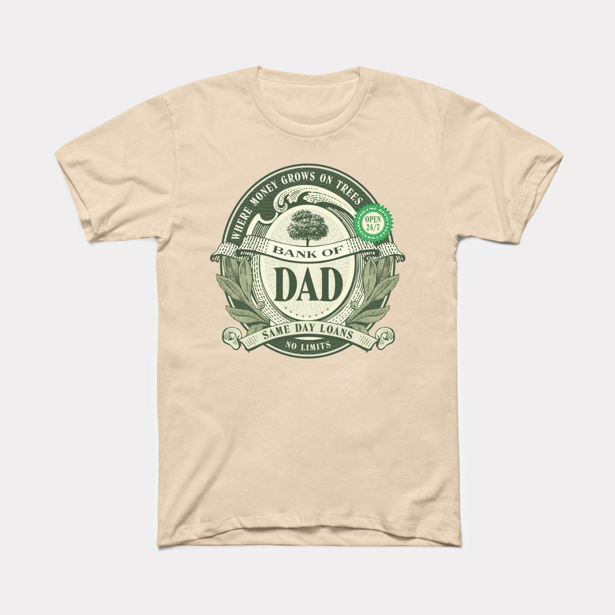Bank Of Dad Adult Unisex Tee