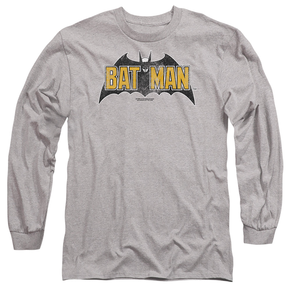 Batman Comics Vintage Bat Logo On Gray T-Shirt
