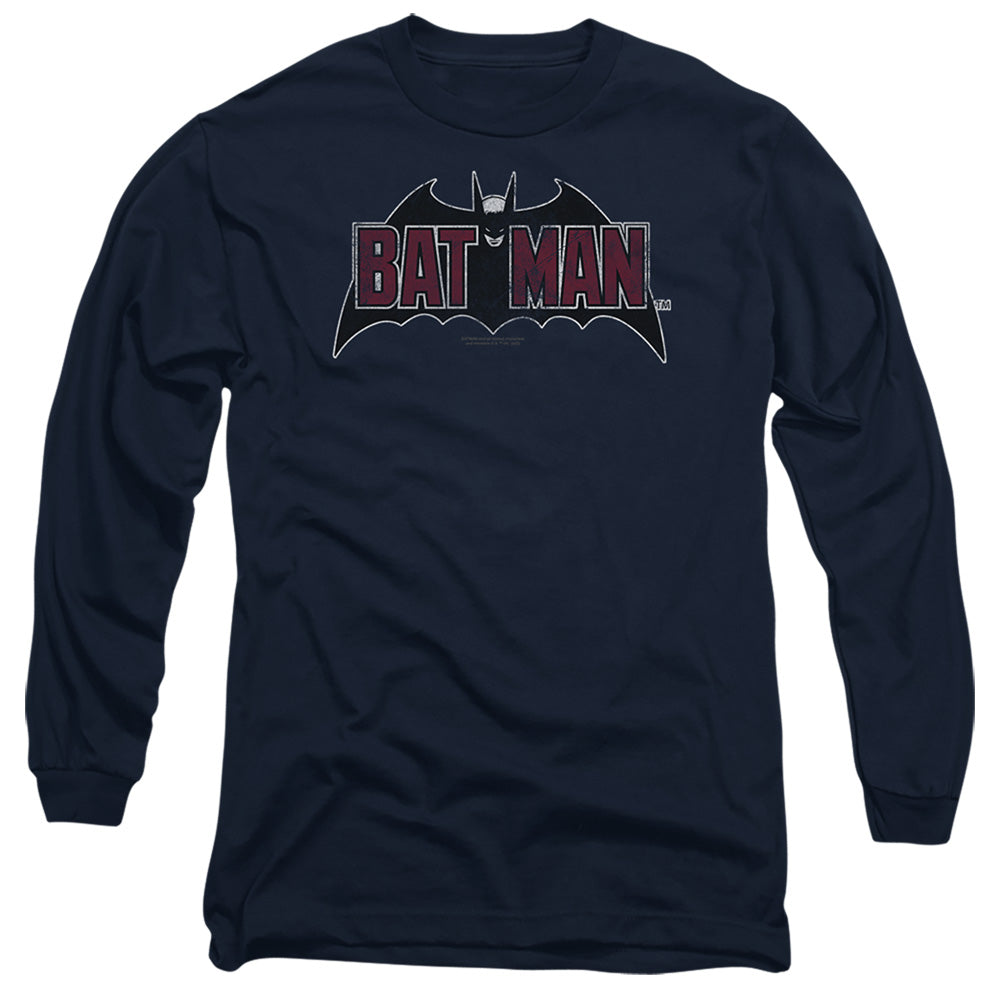 Batman Comics Vintage Bat Logo On Navy T-Shirt