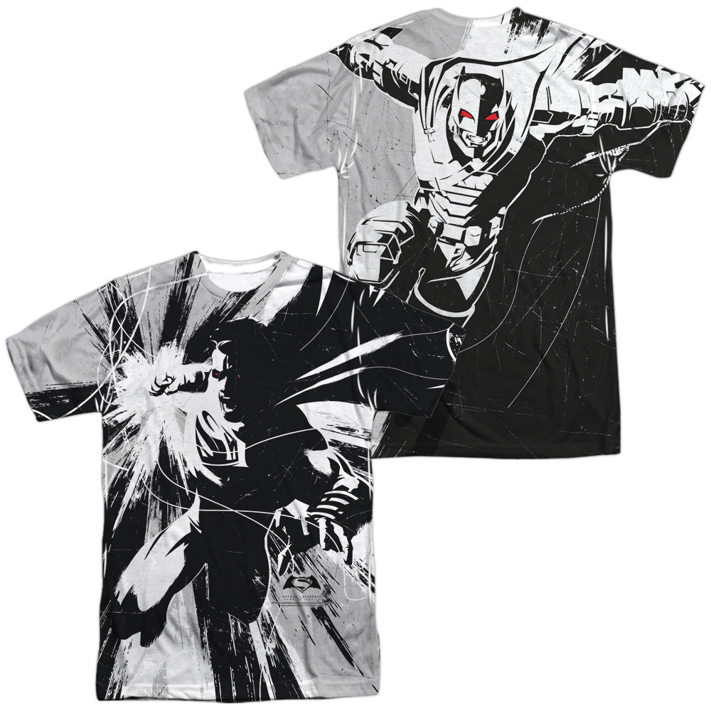 Batman v Superman Graphic Contrast (Front/Back Print) T-Shirt