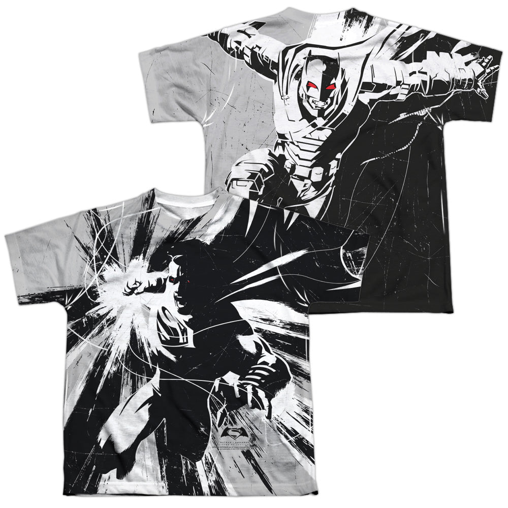 Batman v Superman Graphic Contrast (Front/Back Print) T-Shirt